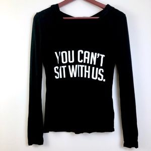 Four Girlz Black Hoodie Top Size Medium